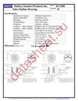 SC110H datasheet  